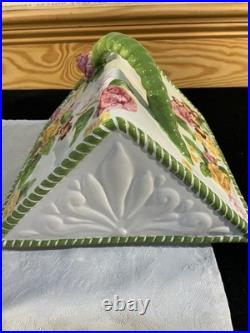 2001 Royal Albert Old Country Rose Seasons Of Color Birdhouse Cookie Jar Rare