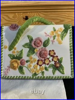 2001 Royal Albert Old Country Rose Seasons Of Color Birdhouse Cookie Jar Rare