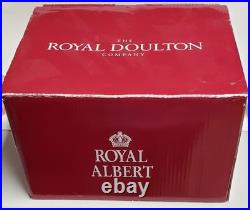 2005 Royal Albert Doulton Old Country Rose Teapot, Cream & Sugar Set New In Box