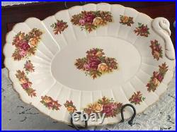 2007 Royal Albert Old Country Roses turkey shaped platter(SALE)