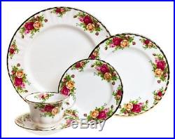 20 PIECES Royal Albert Old Country Roses 5-Piece Place Setting, Service for 4