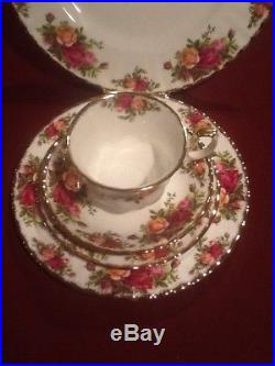 20 Pc Set Royal Albert China Old Country Roses Service For Four