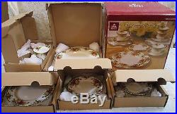 20 Pcs Royal Albert Old Country Roses 5 Pc Place Setting Service For 4 In Box R2