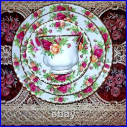 20 Piece Royal Albert Old Country Roses 5pc Place Setting Complete Set 1962 NEW