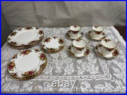 20 Piece Set Royal Albert Old Country Roses 5 Piece Place Setting, Set of 4