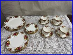 20 Piece Set Royal Albert Old Country Roses 5 Piece Place Setting, Set of 4