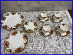 20 Piece Set Royal Albert Old Country Roses 5 Piece Place Setting, Set of 4