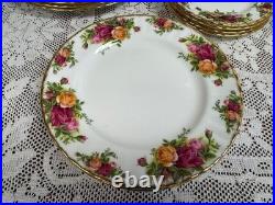 20 Piece Set Royal Albert Old Country Roses 5 Piece Place Setting, Set of 4