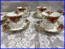 20 Piece Set Royal Albert Old Country Roses 5 Piece Place Setting, Set of 4