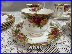 20 Piece Set Royal Albert Old Country Roses 5 Piece Place Setting, Set of 4
