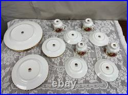 20 Piece Set Royal Albert Old Country Roses 5 Piece Place Setting, Set of 4