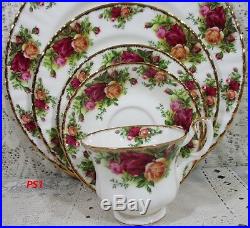 20 Royal Albert Old Country Roses 20 Pcs Place Setting Service For 4 England PS1