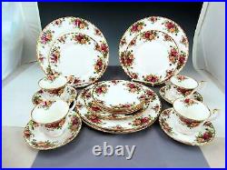 (20) Royal Albert Old Country Roses 20 Piece Place Setting Service For 4 England