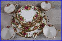 20 Royal Albert Old Country Roses 20 Pieces Place Setting Service For 4 England