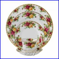 20 pc Royal Albert OLD COUNTRY ROSES Dinner salad bread cup Plates Lot 4 setting
