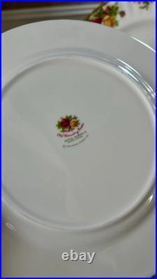 20 pc Royal Albert OLD COUNTRY ROSES Dinner salad bread cup Plates Lot 4 setting