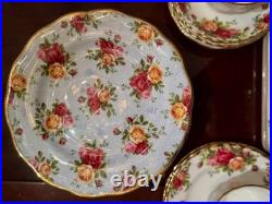 21 Pc Set Royal Albert Old Country Roses Bone China 1962 Marked