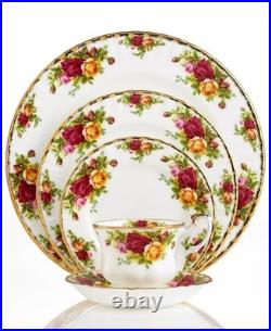 222$ Royal Albert Old Country Roses 5-Piece Place Setting White Multicolor