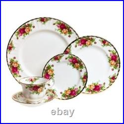 222$ Royal Albert Old Country Roses 5-Piece Place Setting White Multicolor