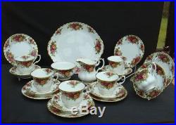 24 Piece Royal Albert Old Country Roses Tea and Dinner Set
