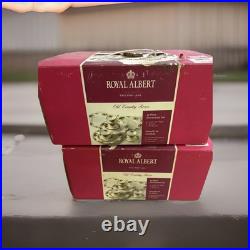 2 Box Vintage Royal Albert Old Country Roses Tea Cup & Saucer Set Bone China