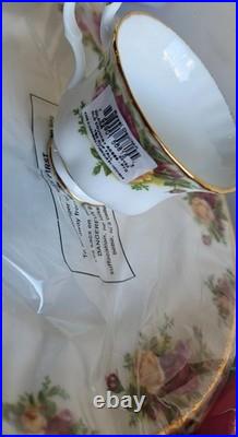 2 Box Vintage Royal Albert Old Country Roses Tea Cup & Saucer Set Bone China