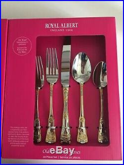 2 X Royal Albert Old Country Roses 20 Piece Cutlery Set ($249 x 2)BNIB RRP $ 498