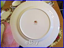 30 1962 Royal Albert Old Country Roses Dinner Salad Dessert Plates Coffee Cups