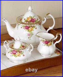 348$ Royal Albert Old Country Roses 3-Piece Tea Set White Multicolor