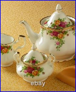 348$ Royal Albert Old Country Roses 3-Piece Tea Set White Multicolor
