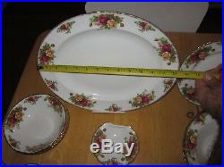 37 Piece Set of Royal Albert Bone China Old Country Roses, READ DESCRIPTION