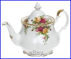3 Piece Three Tea Set Royal Albert Old Country Roses Teapot Ceamer & Sugar Bowl