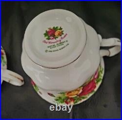 3 Royal Albert Old Country Roses Tea Cup And Saucer Set 1962 6 piece Perfect New