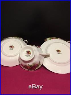 3 x Royal Albert Old Country Roses Avon Tea Cups and Saucers Side Plates Trios