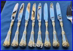 45 Pc Royal Albert Old Country Roses Stainless Flatware for 8 w Serving Pcs Mint