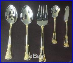 45 Piece OLD COUNTRY ROSES Royal Albert Stainless Steel Flatware 18/10 + Case