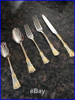 45 Piece Royal Albert Old Country Roses Flatware Set With Box- 8 Settings