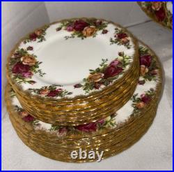 48 Pc Royal Albert Old Country Roses Service For 8-6 Piece Place Setting EUC