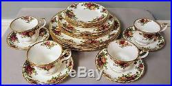 (4) 5pc PLACE SETTINGS ROYAL ALBERT OLD COUNTRY ROSES ENGLAND APPEARS UNUSED