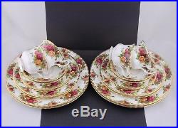 4 Five Piece Place Setting Royal Albert China Old Country Roses 20 Pieces #1-min