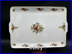 4 LOT Royal Albert Old Country Roses Planter Serving tray Biscuit jar Xmas tree