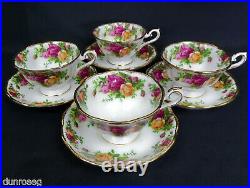 4 Old Country Roses Rare, Avon Tea Cups & Saucers, 1993-02, England Royal Albert