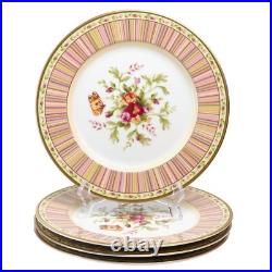 (4) ROYAL ALBERT Plates OLD COUNTRY ROSES Seasons Of Colour Japan Butterfly RARE