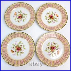 (4) ROYAL ALBERT Plates OLD COUNTRY ROSES Seasons Of Colour Japan Butterfly RARE