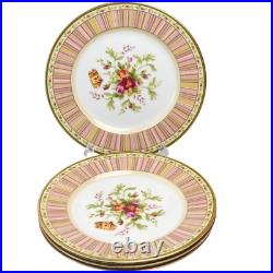 (4) ROYAL ALBERT Plates OLD COUNTRY ROSES Seasons Of Colour Japan Butterfly RARE