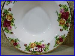 (4) Royal Albert China Old Country Roses Set 4 Rim Soup Bowls New With Tags (R1)