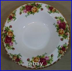 (4) Royal Albert China Old Country Roses Set of 4 Rim Soup Bowls Excellent (R2)