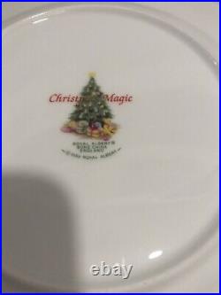 4 Royal Albert Christmas Magic Dessert Salad Plates 8 Old Country Roses 1990