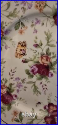 4 Royal Albert Old Country Rose Season of Color Spring Garden Lunch Salad Plates