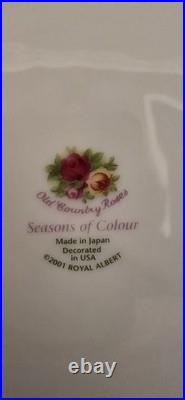 4 Royal Albert Old Country Rose Season of Color Spring Garden Lunch Salad Plates